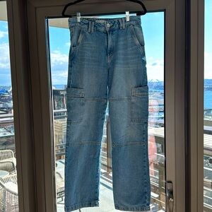 Garage denim cargo jeans